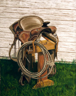 Old Saddle by Carol Noble