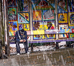 Bus Stop Snow by Jim Scolman